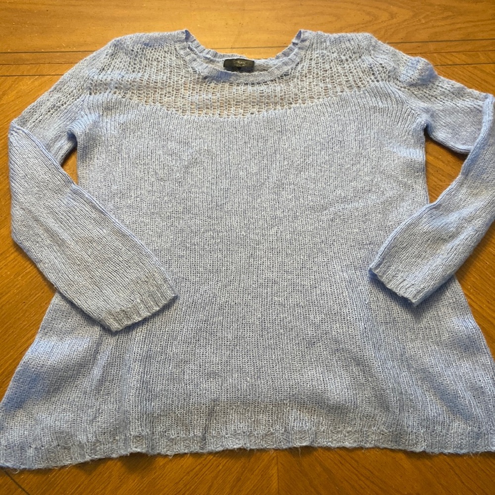 Topshop Light Blue Angora Sweater